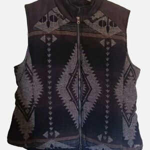 Chalet Black and Gray Women's Vest